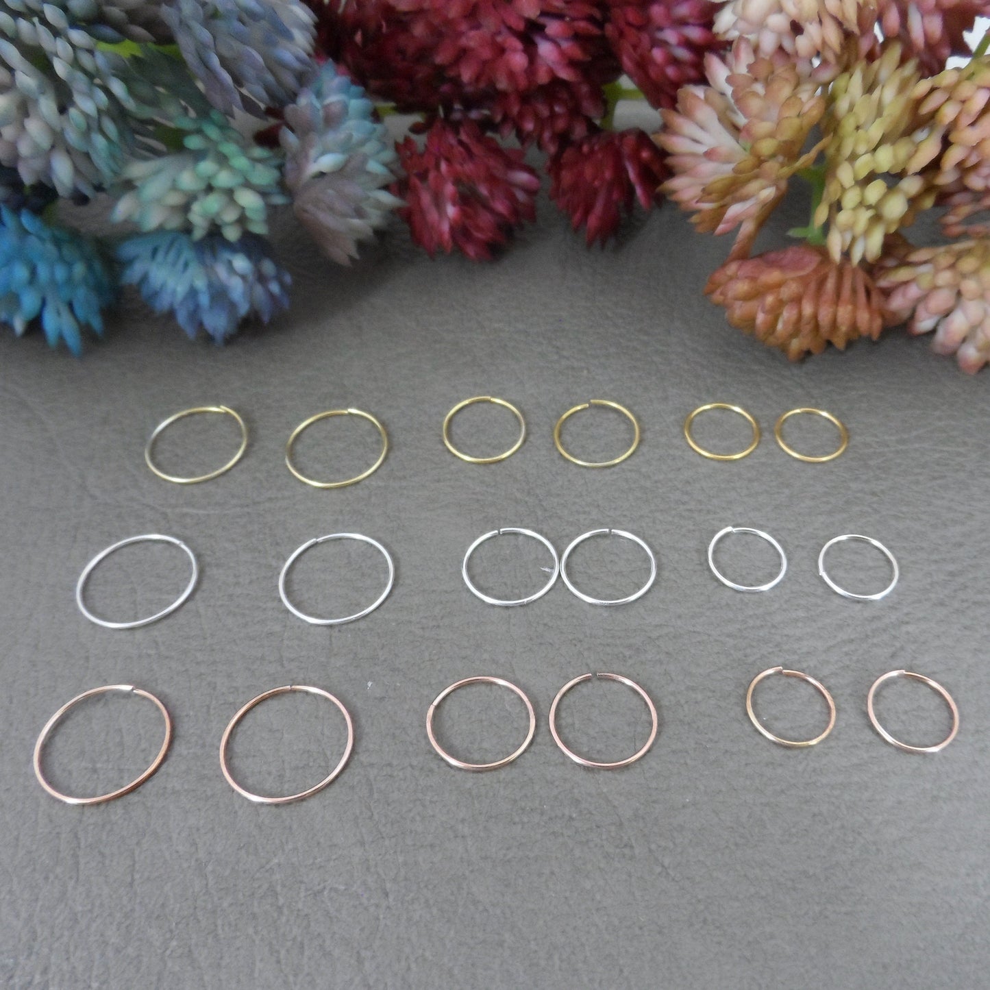 Seamless Hoop Sterling Silver Earrings