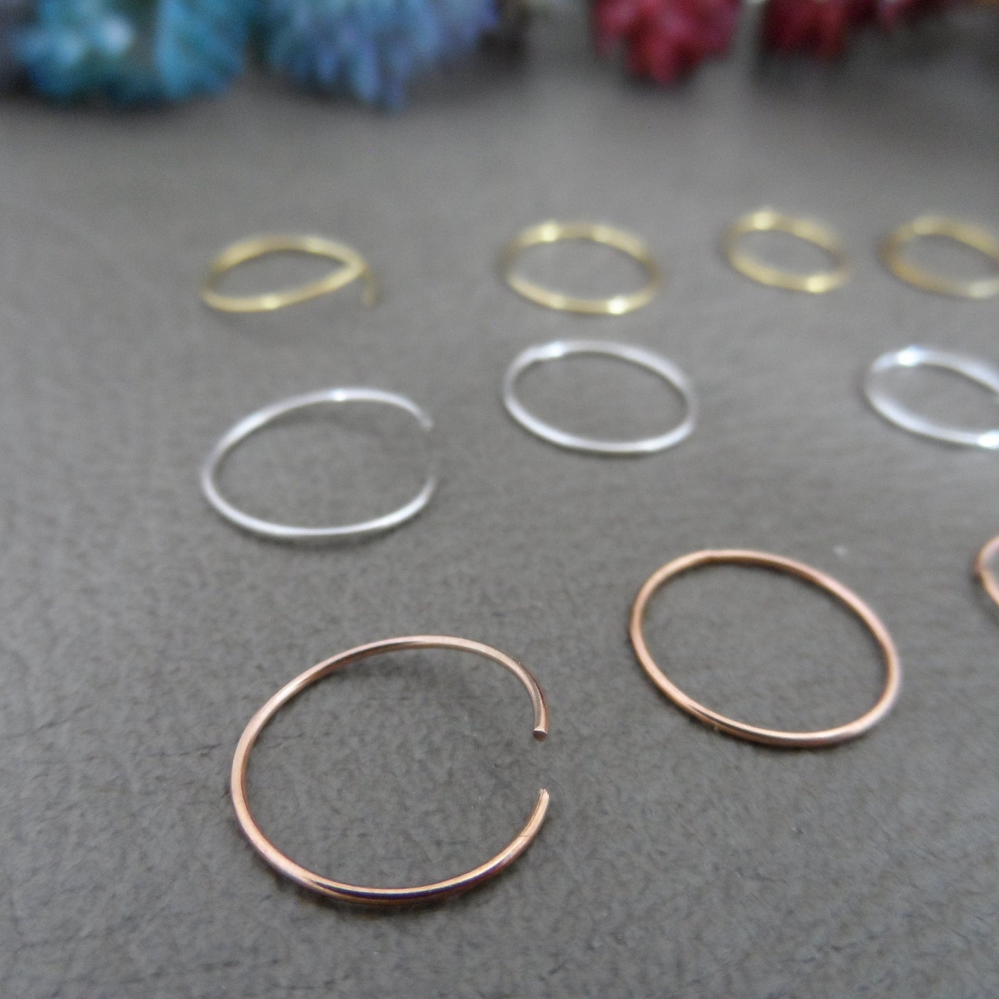 Seamless Hoop Sterling Silver Earrings