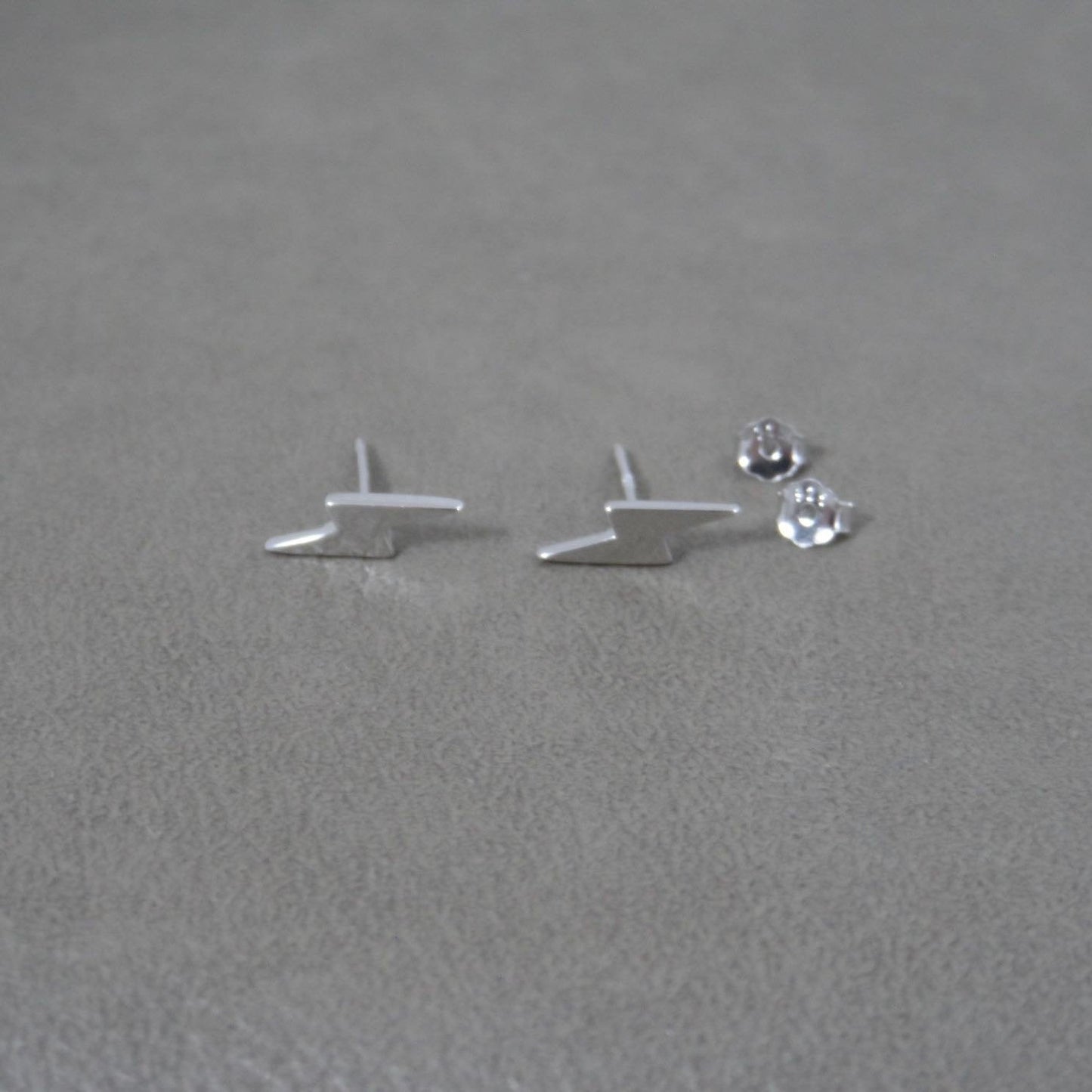 Lightning Bolt Earrings in Sterling Silver