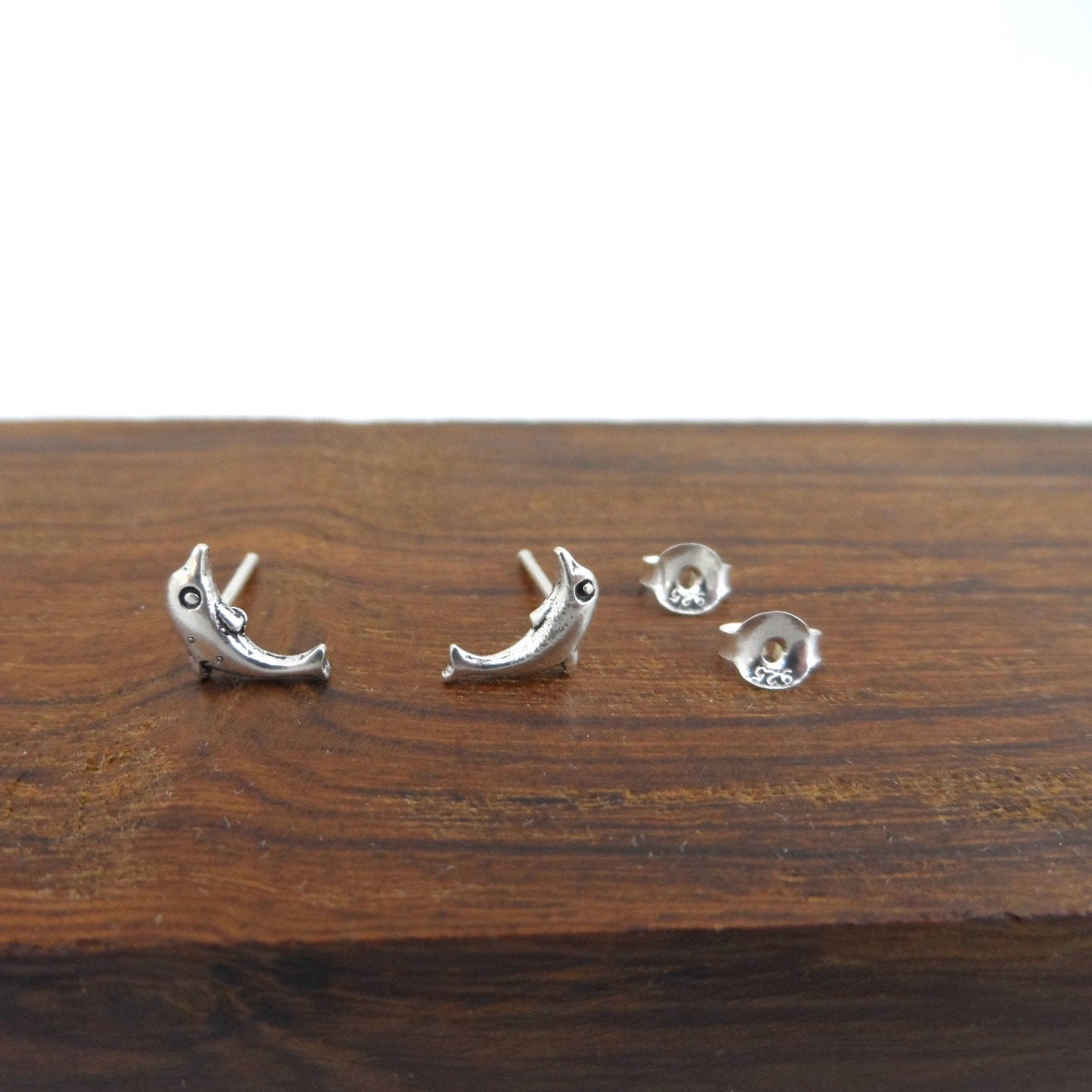 Dolphin Earrings in Sterling Silver