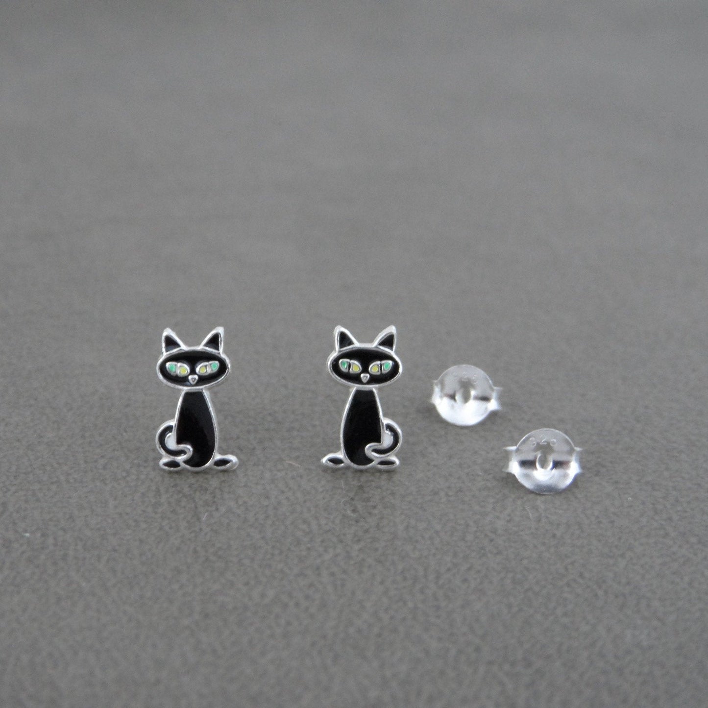 Black Cat Earrings